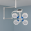 Thumbnail: Ceiling-Mounted Single Dome LED OT Light – Surgical Grade Illumination