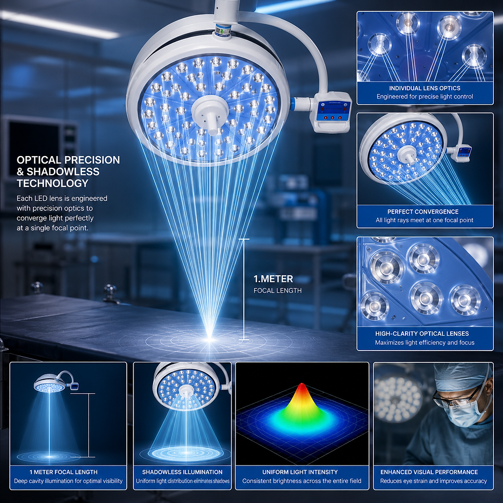 Miniaturbild: Mobile LED OT Surgical Light – Shadowless Operation Theatre Light