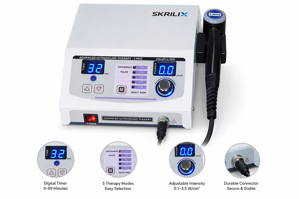 Thumbnail: 1MHz Ultrasound Therapy Machine for Physiotherapy & Pain Relief