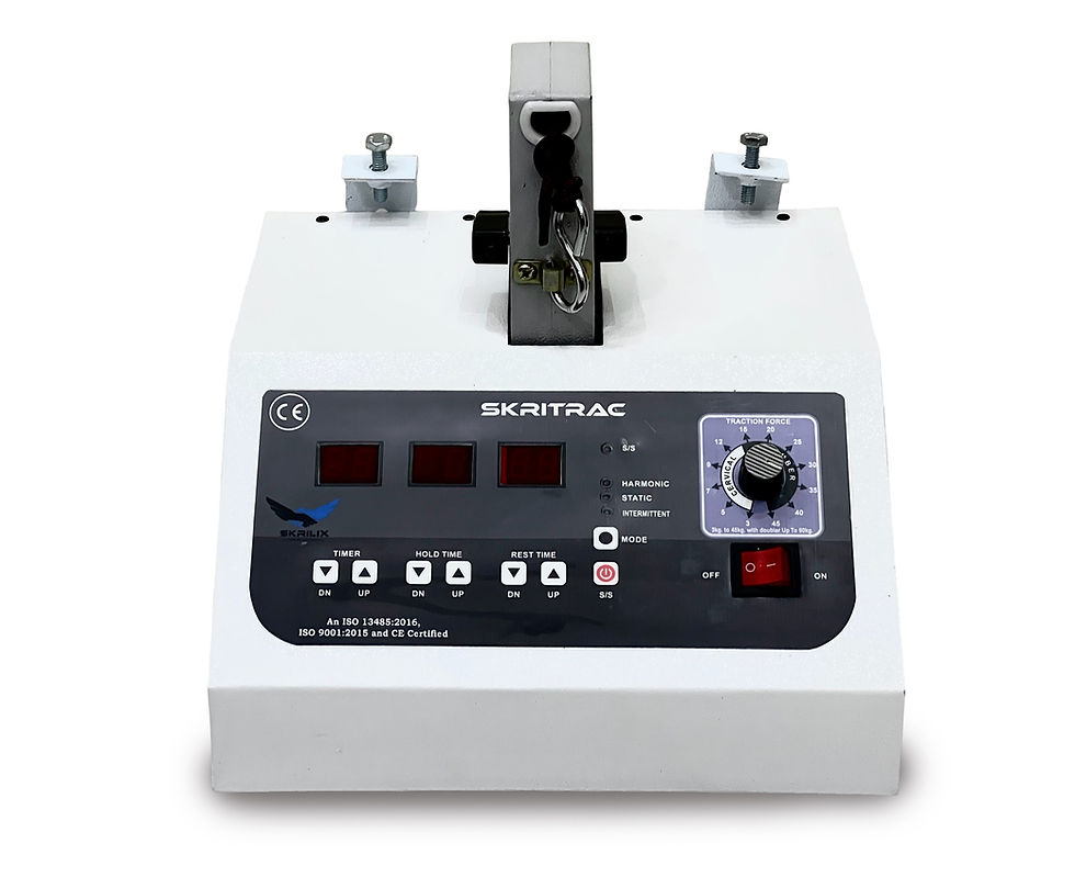 Thumbnail: Image of a Cervical and Lumbar Traction Machine, highlighting its adjustable components and ergonomic design, designed to provide effective spinal decompression for both cervical and lumbar regions, aiding in relief and rehabilitation of back and neck pain.