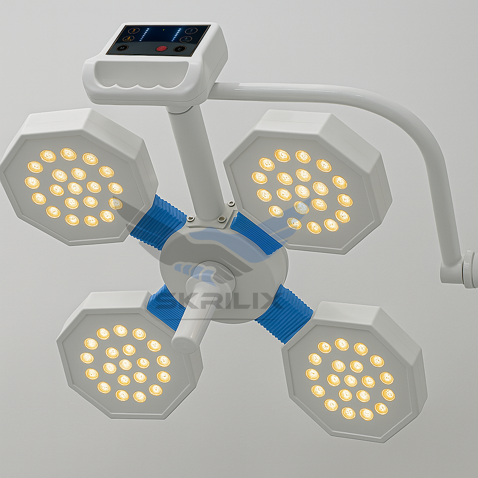 Thumbnail: Ceiling-Mounted Single Dome LED OT Light – Surgical Grade Illumination