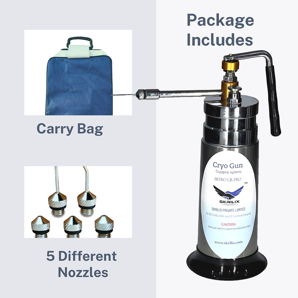 Miniatura: Mini Cryo Gun Liquid Nitrogen Sprayer Can for Dermatology (350ML)