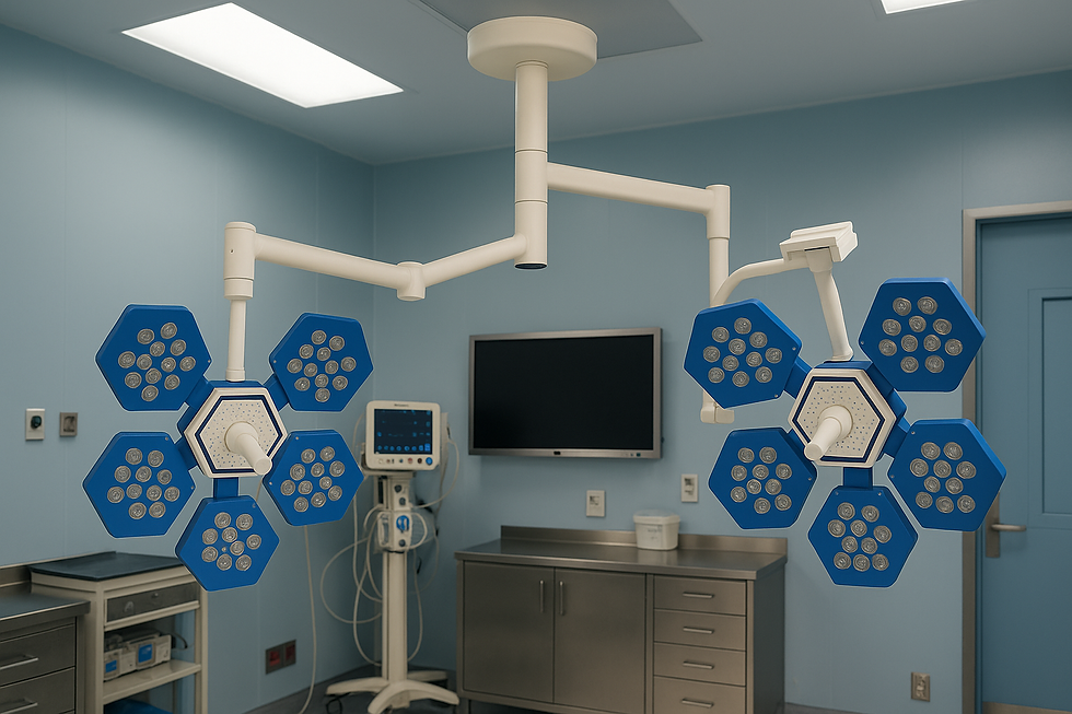 Thumbnail: Double Dome OT Surgical Light LED Shadow-Free & Adjustable Brightness