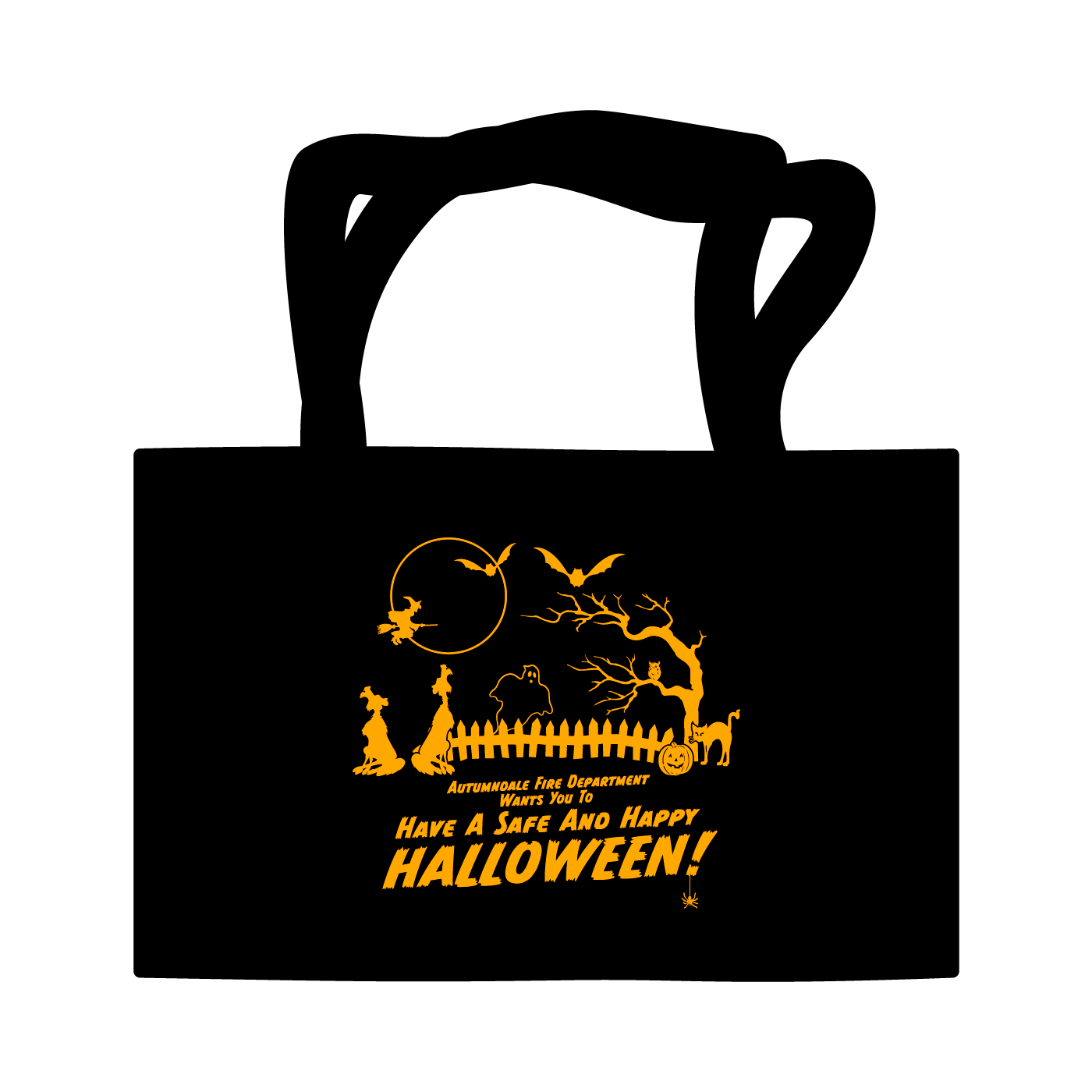 Halloween Polypropylene Tote Bag - Orange