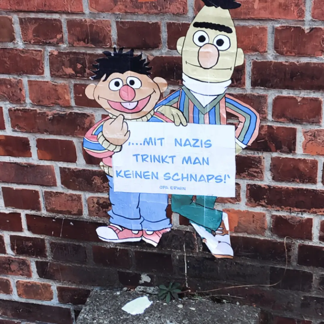 ... und die Spinnereistr. mit meiner Freundin Nicole aus HH