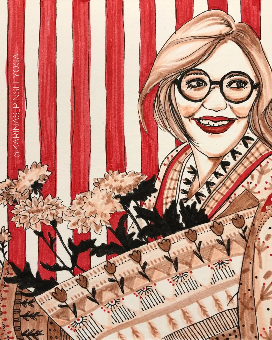 Illustration Karina Röpcke - "Blumen"