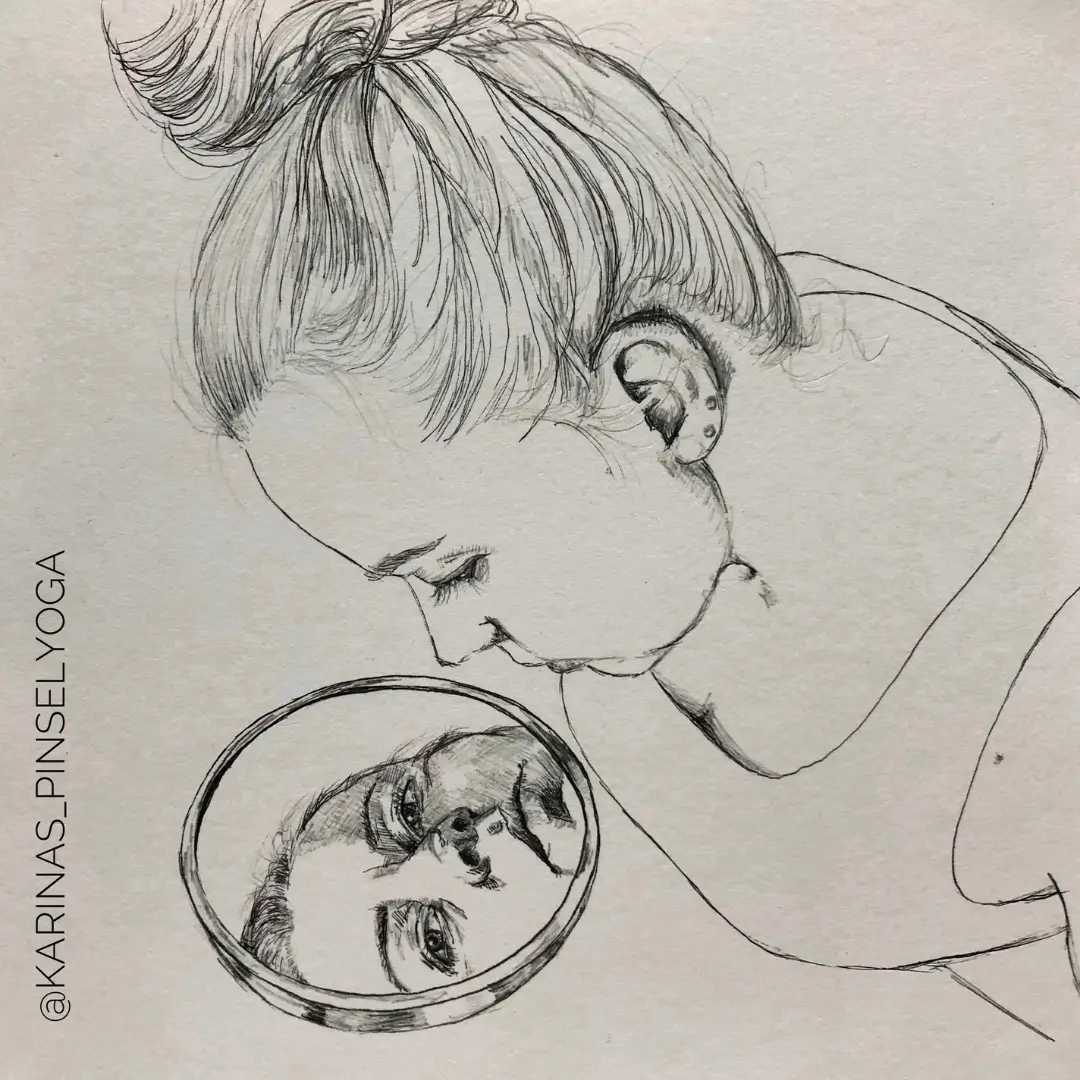 Selbstportrait Karina Röpcke "Spiegellung"