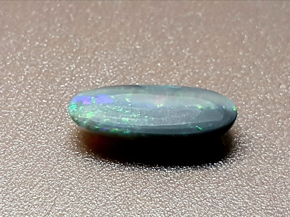 Thumbnail: 2.91 carat, Natural Black Opal from Lighting ridge Australia.