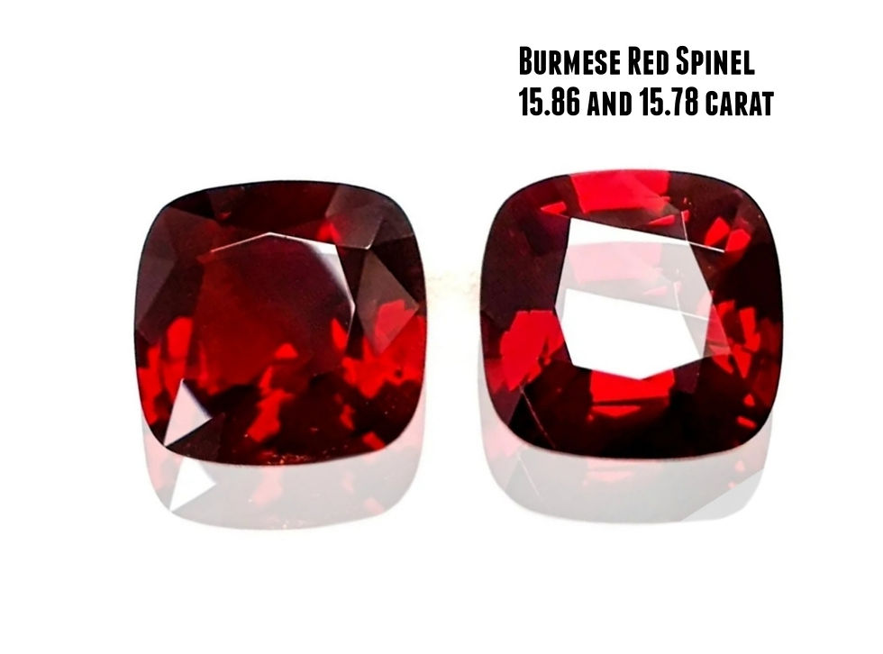 縮圖：Natural red spinel 32 carat cushion gemstone