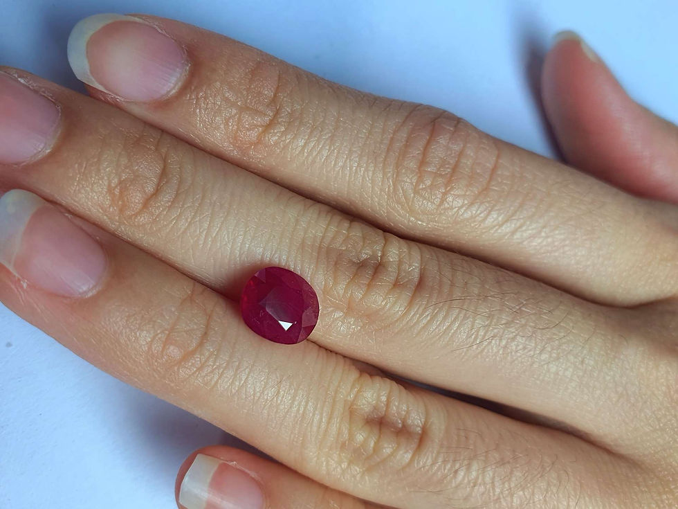 Миниатюра: 3.06 ct Natural Burmese Ruby Red Cushion shape Gemstone for luxury ring