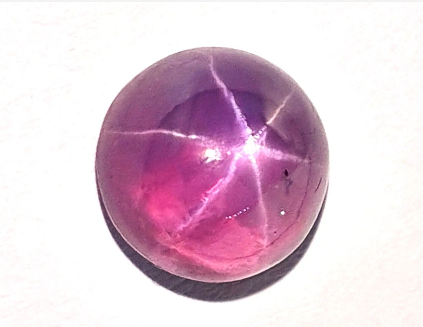 Natural star sapphire pink color gemstone