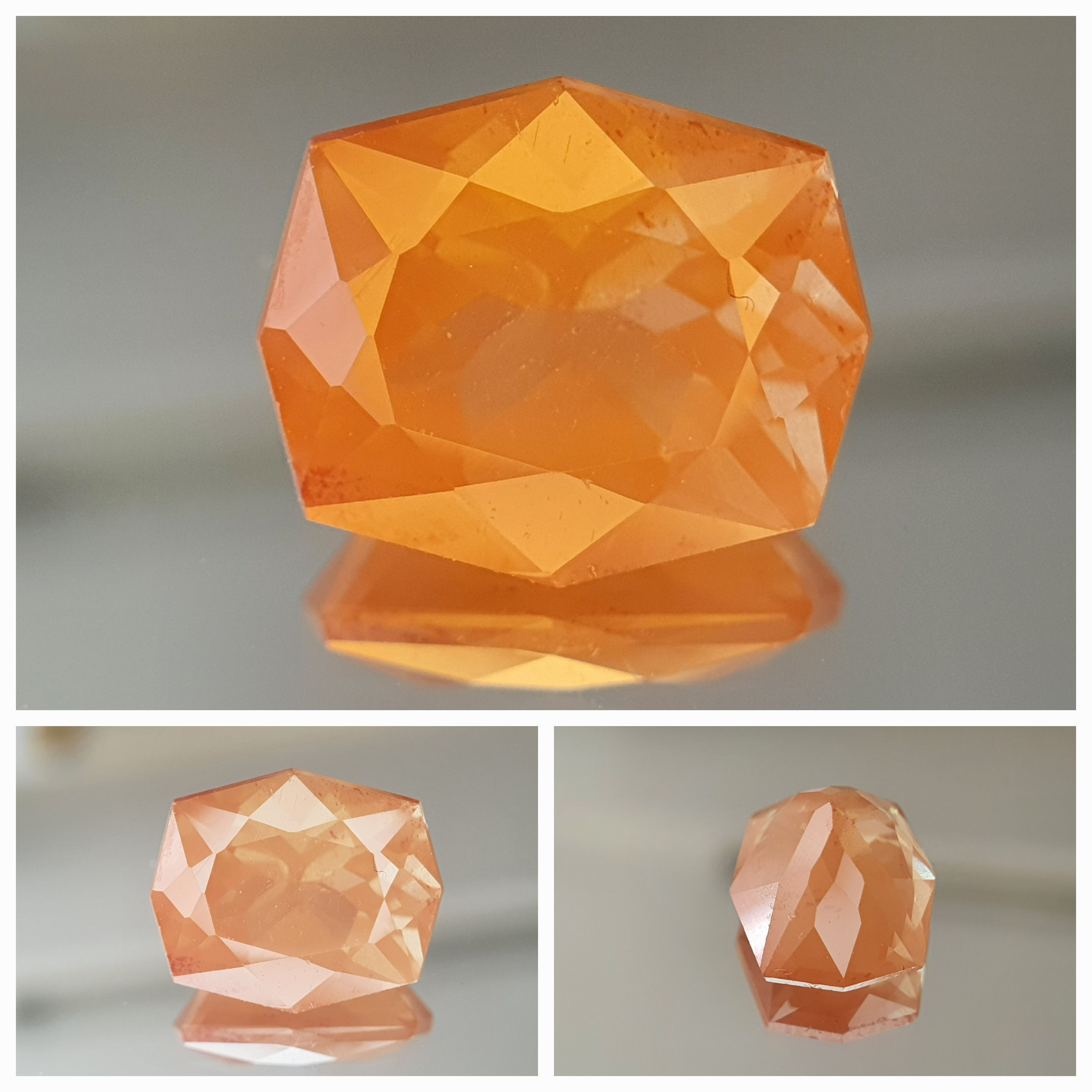 Natural color change Andesine 5.42 cts from Africa