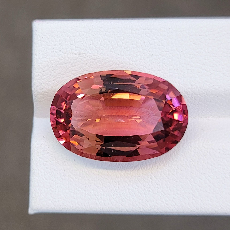 サムネイル： PREMIUM- Natural Pink Tourmaline  22.30 ct Oval , No Heat Gemstone
