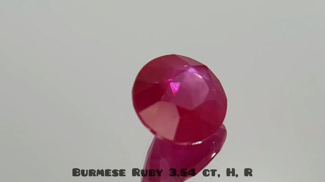 縮圖：Certified 3.54 carat Natural Burmese Ruby oval cut loose gemstone