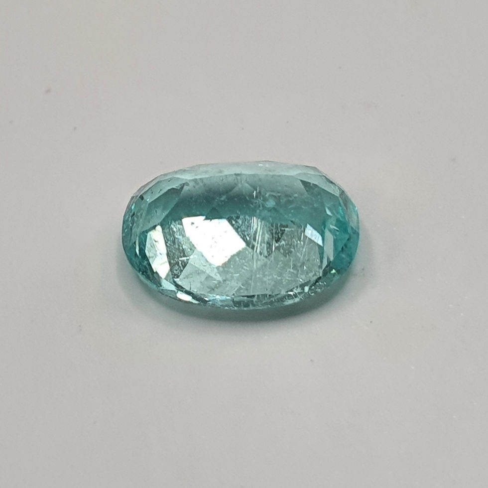 サムネイル： 1.38 ct Natural Paraiba Tourmaline oval cut loose gemstone from Mozambiq