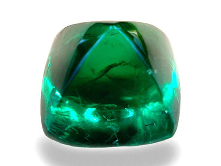 7 carat Natural emerald sugarloaf cut loose gemstone