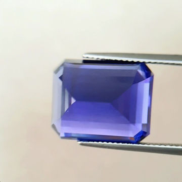 Миниатюра: 21.70 carat Natural D-Block Tanzanite | AAA Octagon cut vivid blue, Loup clean