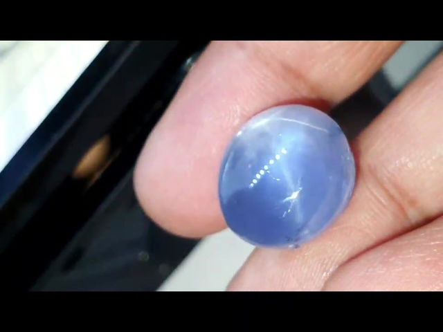 Natural blue star sapphire 35 carat cabochon gemstone