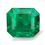 Imej kecil: 3.37 carat Certified Natural Colombian Emerald vivid green Minor cushion