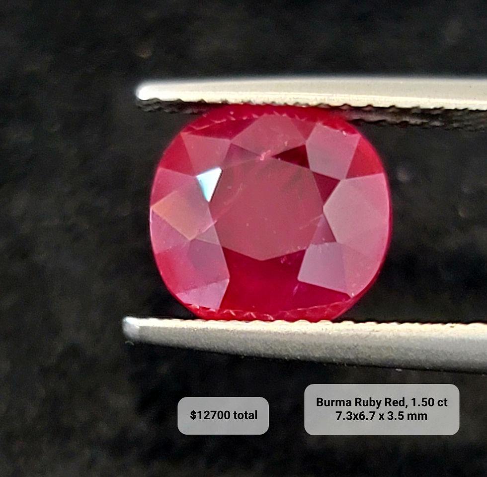 Miniaturbild: Natural ruby 1.50 carat no heat from Burma (Myanmar)
