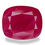 Миниатюра: Unheated Natural Ruby Red color cushion 3.97 ct - 9.9x8.4 mm Loose Gemstone