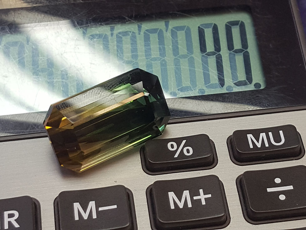 Miniatyrbild: 49.39 ct Magnificent Bi Color Tourmaline Loose Gemstone from Mozambique