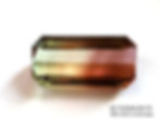 Natural bi color tourmaline