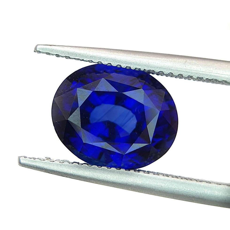 Miniature : GRS certified Royal Blue Sapphire Madagascar 7.86 Ct Oval-cut sapphire