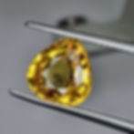 Natural yellow sapphire pear shape gemstone