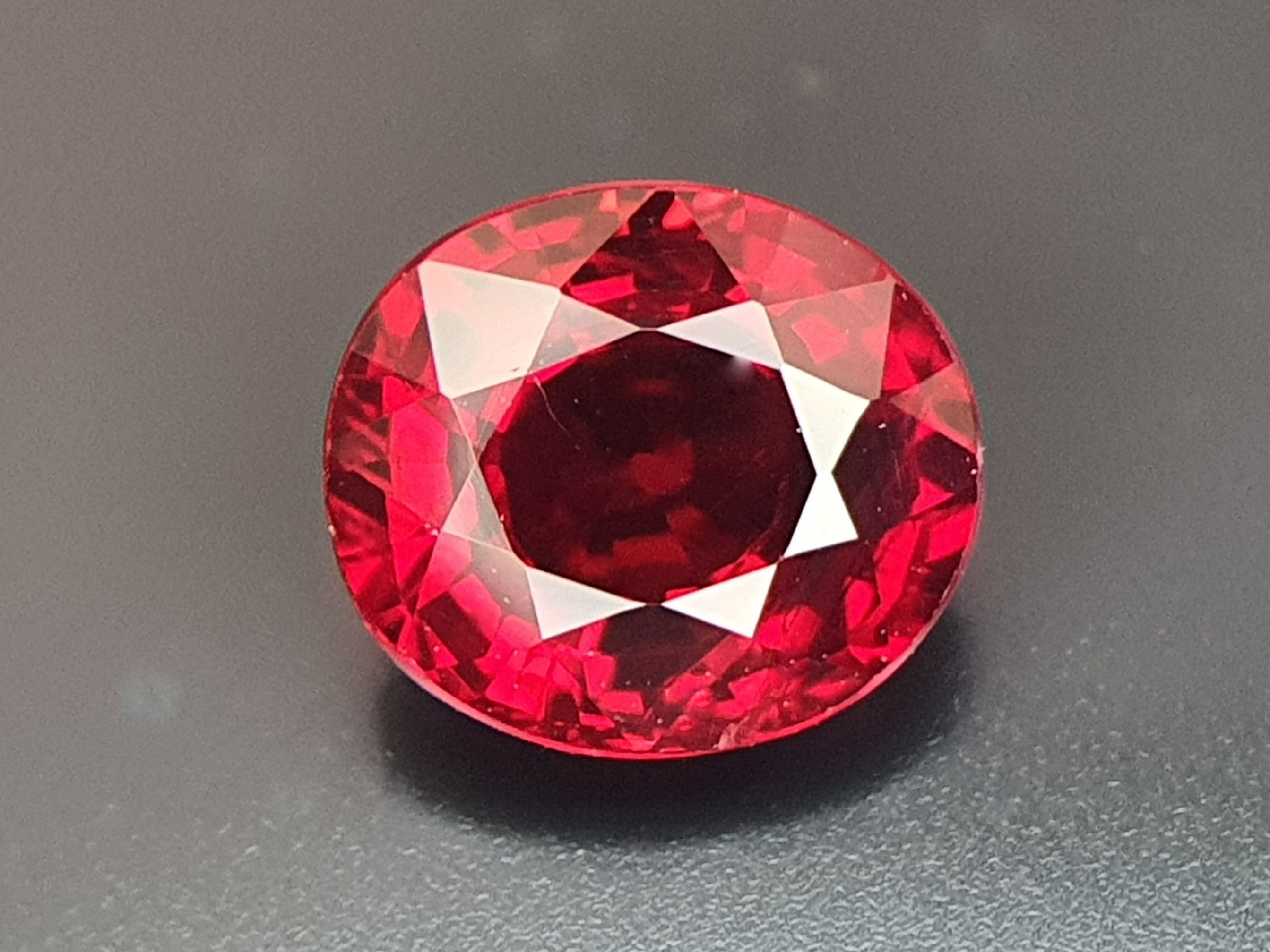 1.13ct 6.3 x 5.5mm GRS certified pigeon-blood red Ruby from Mozambique