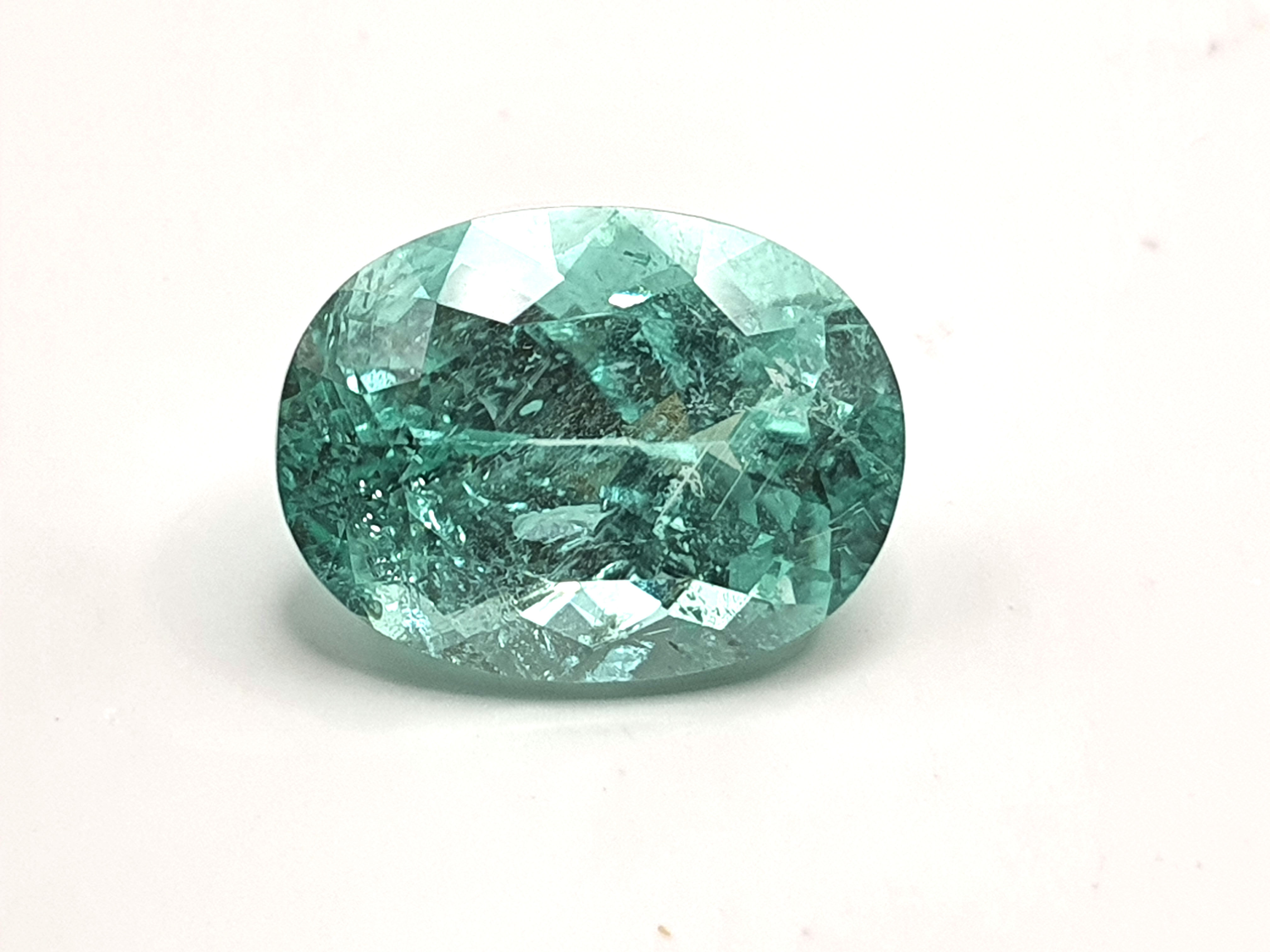 4.64 ct Natural Paraiba Tourmaline oval cut gemstone Mozambique