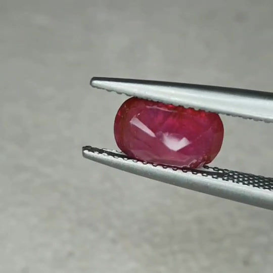 Thumbnail: 2.62 ct Natural Ruby Unheated (No Heat) Red Oval Shape gemstone Certified