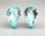 9.70 ct Pear shape natural Paraiba tourmaline pair loose gemstone for ear studs