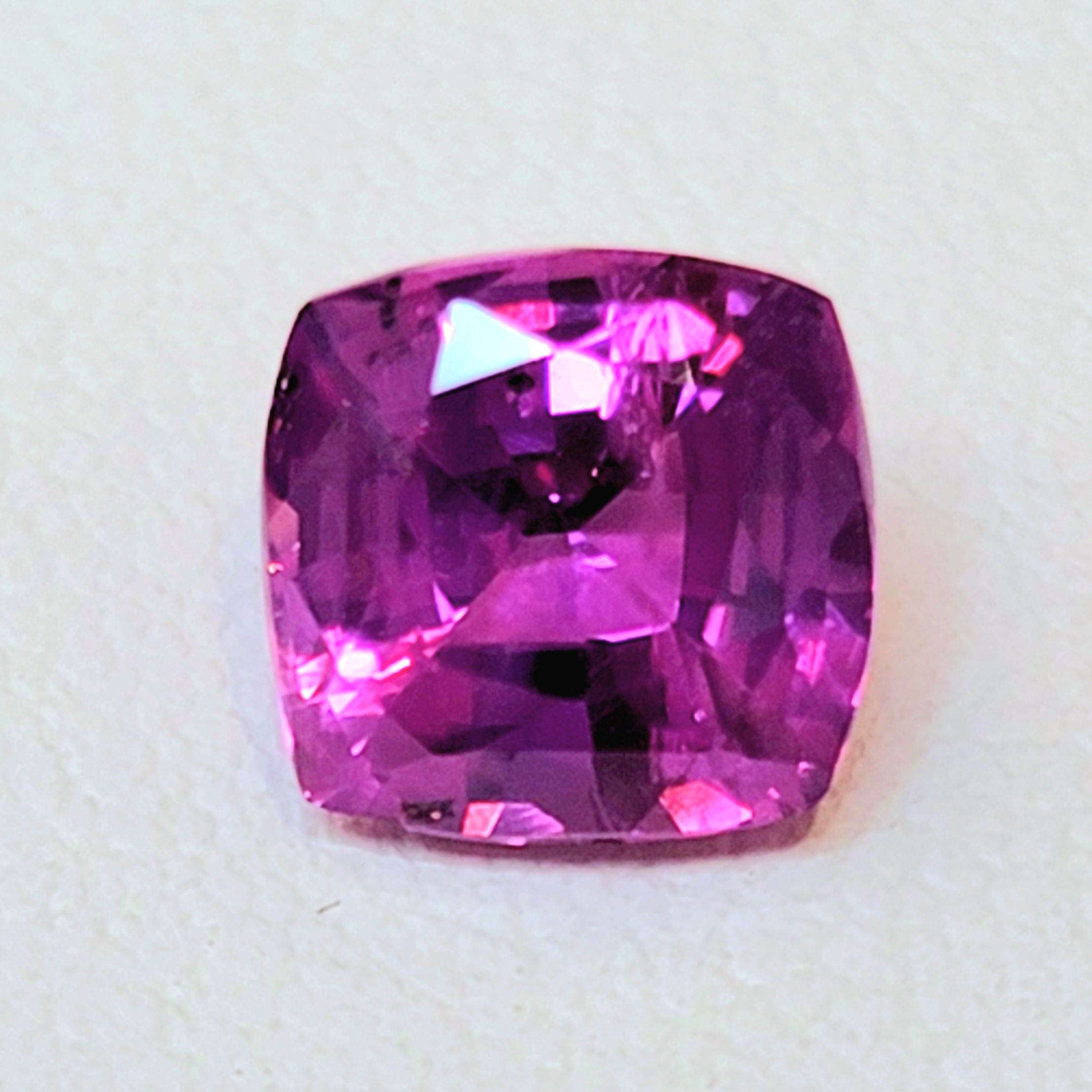 1.85 carat Natural Pink Sapphire cushion gemstone from Sri Lanka