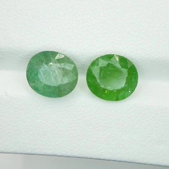 Thumbnail: 6.70 ct Natural Paraiba Tourmaline pair oval gemstone for jewelry