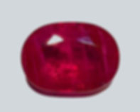 AIGS Certified Natural Burmese Ruby Purplish Red oval 6.17 ct gemstone