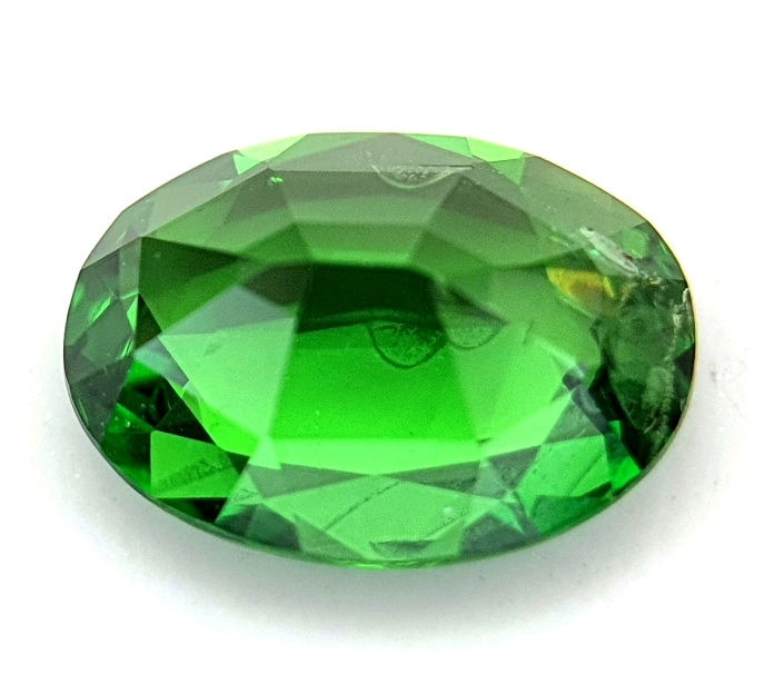 Miniatura: 1.15 ct Natural Tsavorite Garnet 7.8 x 5.9 Vivid Green Oval gemstone