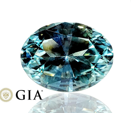 GIA 認定の 25 カラットの天然パライバトルマリン オーバル宝石を