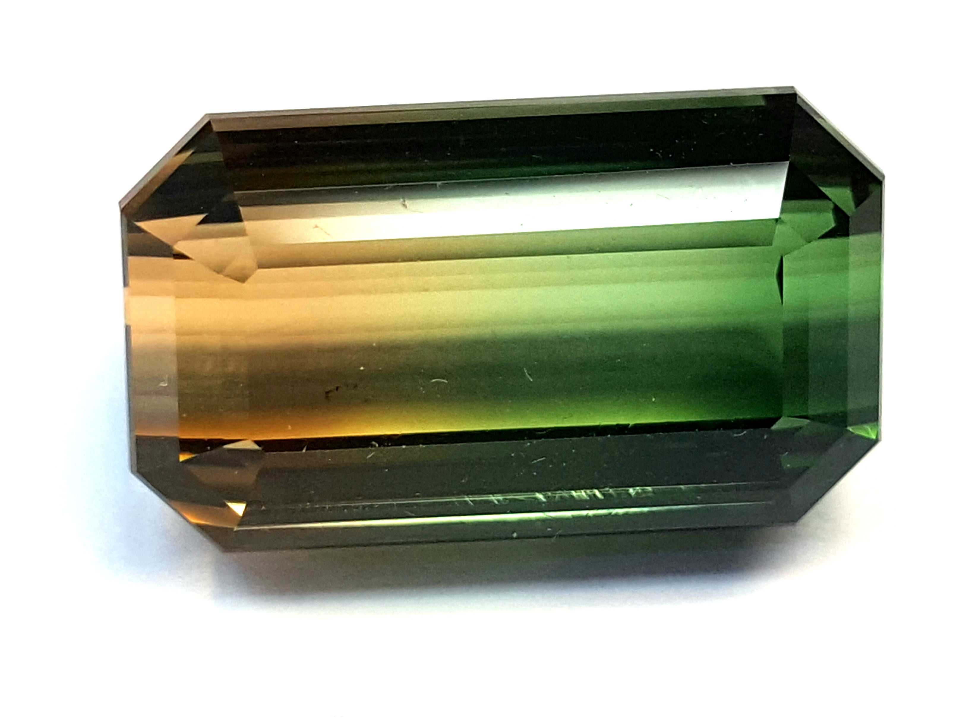Premium - 54.75 ct Natural Bi Color Tourmaline Loose Gemstone from Mozambique