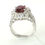 थंबनेल: GRS PIGEON BLOOD RED UNHEATED RUBY AND DIAMOND RING