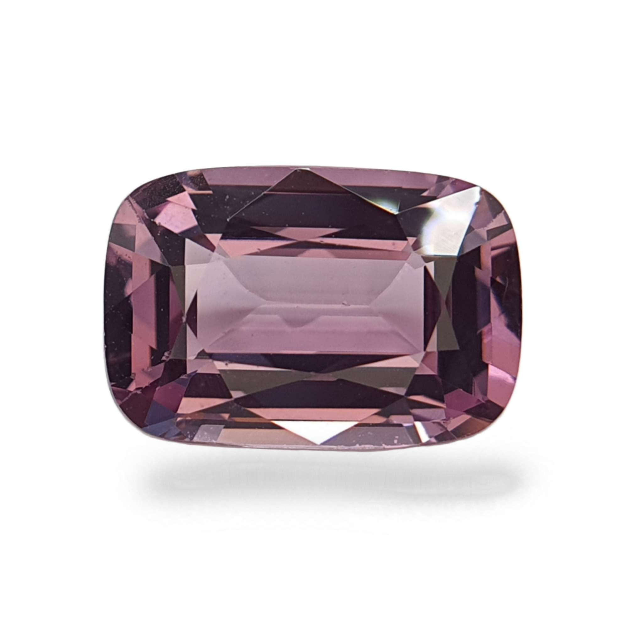 3.31 ct Natural Spinel 10.7x 7.2 purple pink cushion cut gemstone