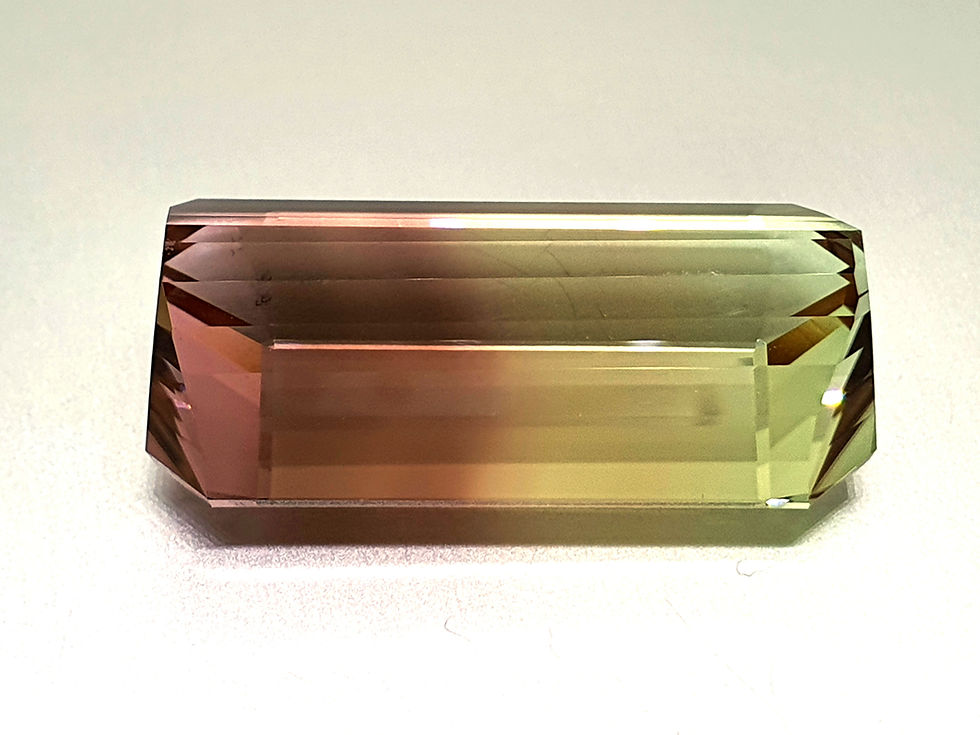 الصورة المصغرة: 36.53 ct Fine Bi Color Tourmaline Octagon gemstone