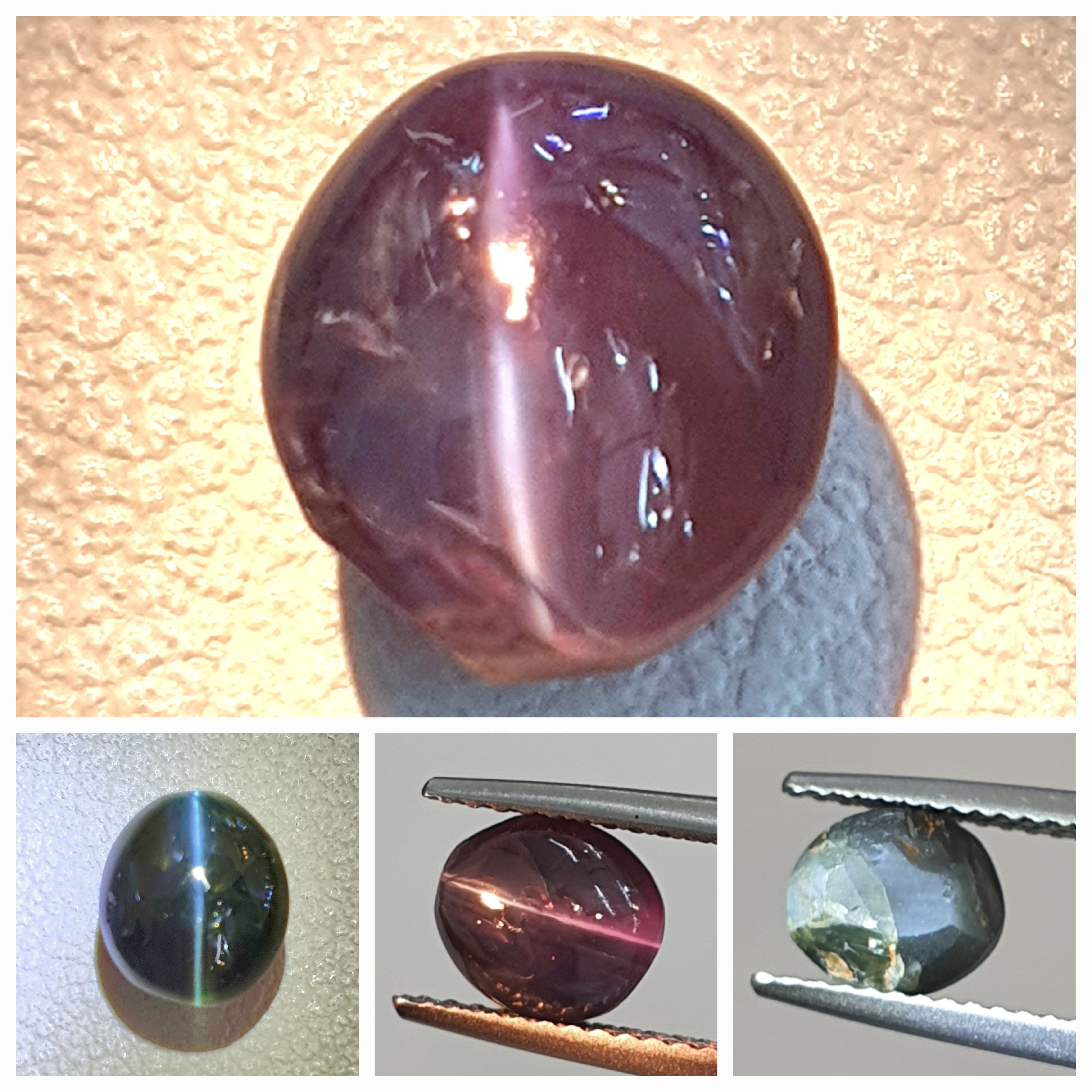 Cat's-Eye Alexandrite with unique color change and defined eye