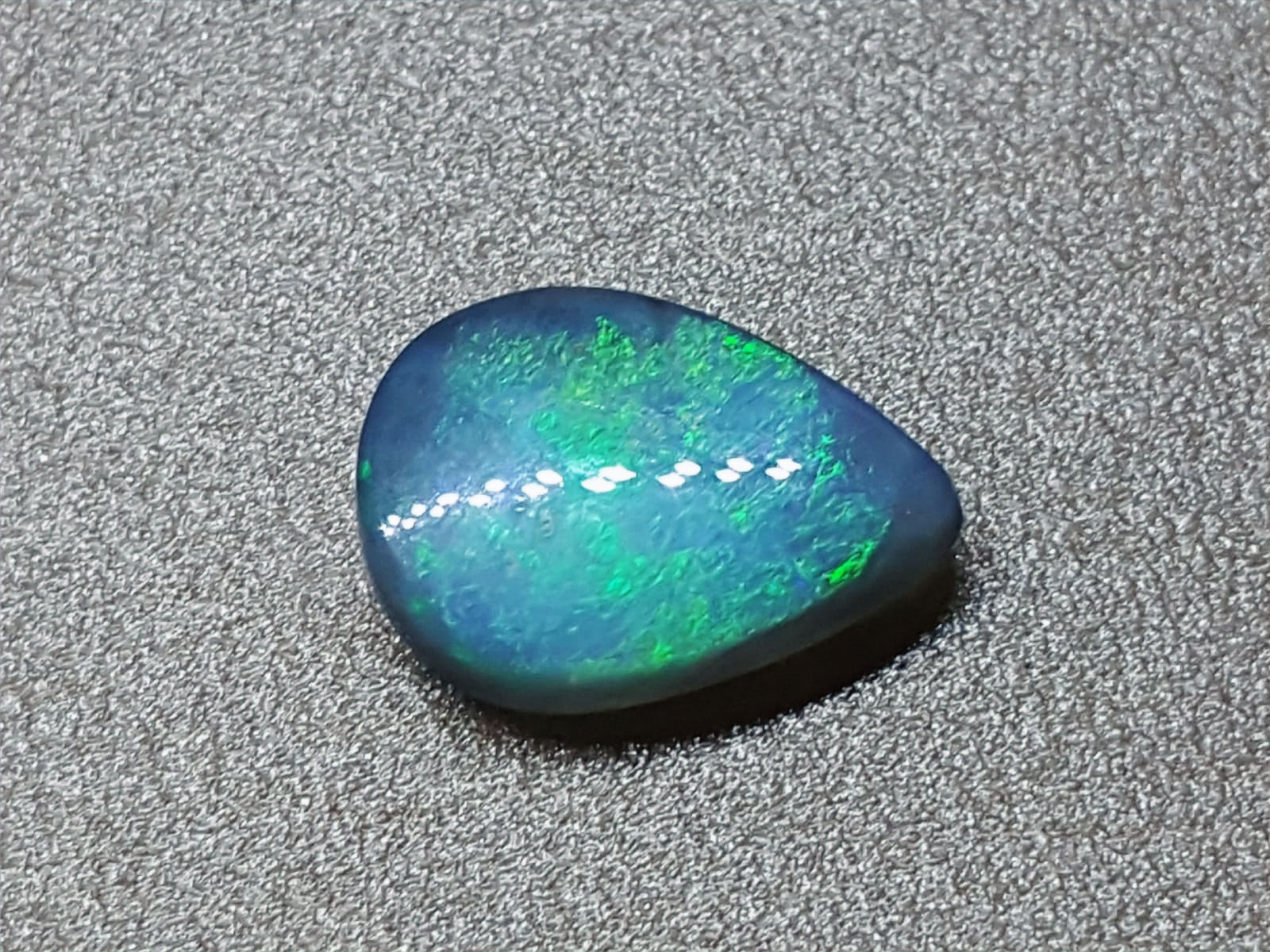 3.06 Natural Black Opal N3 from Lighting ridge Australia.