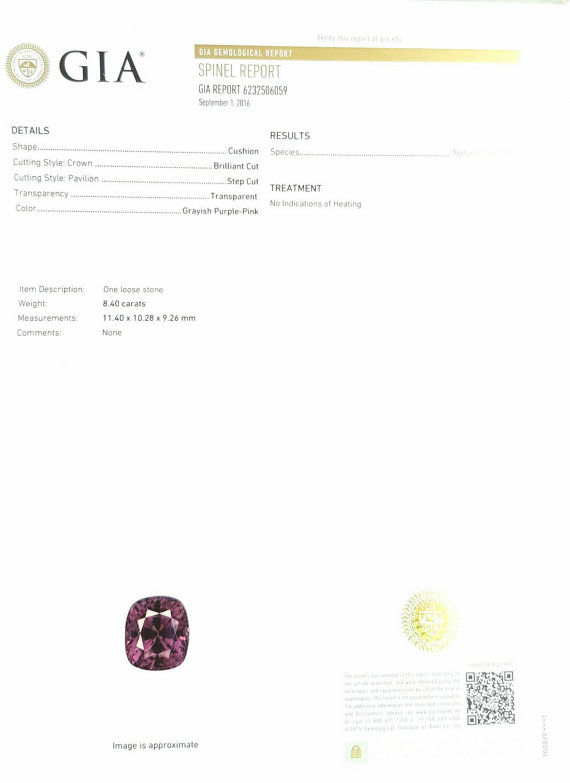 Miniatura: 8.41 ct GIA certified Spinel  colour change