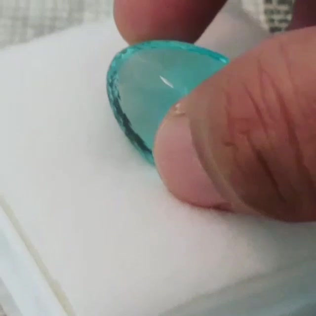 Miniatyrbild: 28.27 ct GIA Certified Flawless Natural Paraiba Tourmaline from Mozambique