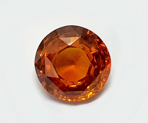 Buy ct Natural Orange Sapphire round mild heat from Africa