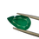थंबनेल: 5.43 carat Certified Natural Colombian Emerald green Minor pear cut gemstone.