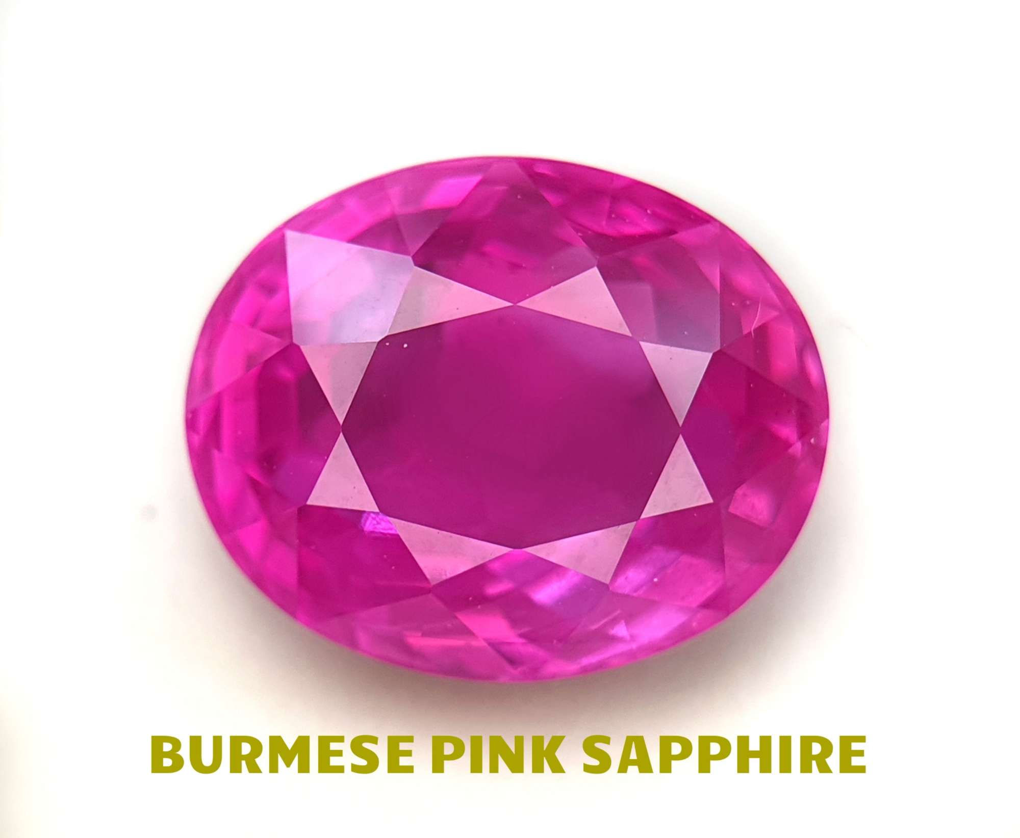 5 ct Natural Burmese Pink Sapphire oval shape Gemstone for luxury ring