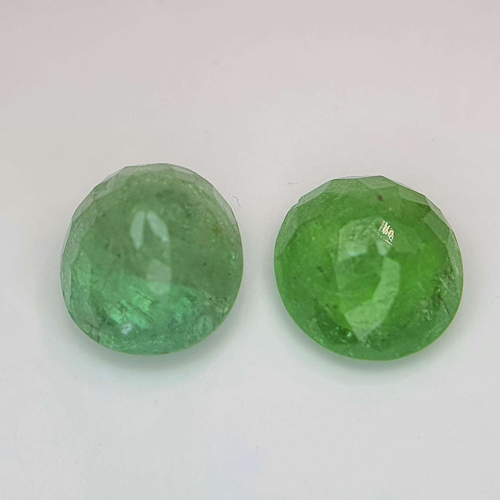 Miniatura: 6.70 ct Natural Paraiba Tourmaline pair oval gemstone for jewelry
